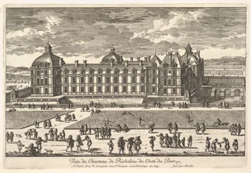Veüe do Château de Richelieu na Côté du Parc, século XVII.