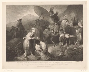 De doop van de kamerling door Philippus São Filipe batizando o eunuco da Rainha de Candace (título no objeto)