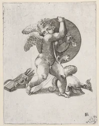 Cupido com Armas de Marte, c1547-62.