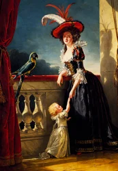 Retrato de Adelaide de Bourbon, de Adelaide Labille-Guiard, pintura
