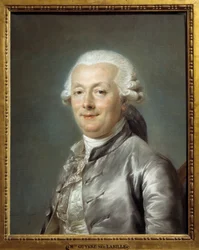 Retrato de Jean Jacques Bachelier (1724-1806) pintor francês. Pintura de Adelaide Labille-Guiard (Labille Guiard