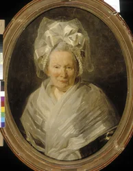Retrato de uma mulher idosa (óleo sobre tela)