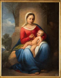Madonna e Menino Jesus (óleo sobre tela)