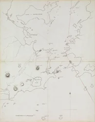 Carta do porto do Rio de Janeiro, Brasil, c.1849 (caneta, tinta)