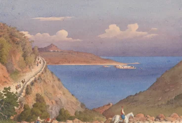 Forte de Suda [Souda] e entrada da baía de Suda, Cândia [Creta], 24 de outubro de 1857