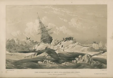 A rutura do gelo à volta do navio