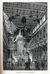 Interior do Parthenon, 1882