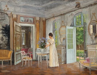 Organização de flores de verão