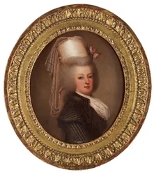 Retrato da rainha Maria Antonieta da França 1755-1793, 1789