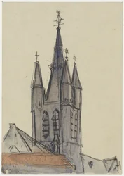Torre da Igreja Velha em Delft