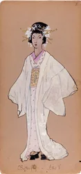 Traje da personagem Cio-Cio-San para a ópera «Madama Butterfly» de Giacomo Puccini