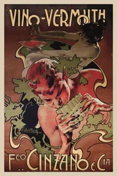 Vermute Cinzano, 1906.