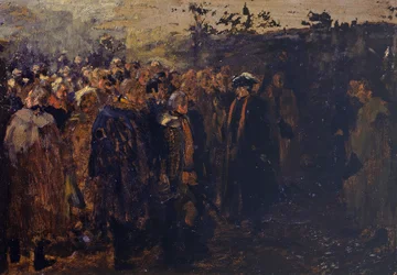 Discurso de Frederico, o Grande, aos seus generais antes da Batalha de Leuthen. Esboço