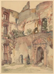 Nas ruínas do Castelo de Heidelberg