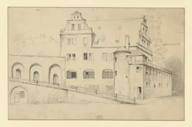 Edifício da Chancelaria em Dresden, visto do Stallhof