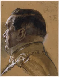 Ministro de Estado von der Heydt. Estudo para a pintura «Coroação de Guilherme I em Königsberg»