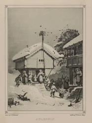 Ilustração retirada do livro Norge fremstillet i Tegninger av Asbjørnsen, P.Chr. og utgitt av Chr. Tønsberg (no, 1848)