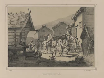 Ilustração retirada do livro Norge fremstillet i Tegninger av Asbjørnsen, P.Chr. og utgitt av Chr. Tønsberg (no, 1848)