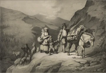 Ilustração retirada do livro Norge fremstillet i Tegninger av Asbjørnsen, P.Chr. og utgitt av Chr. Tønsberg (no, 1848)