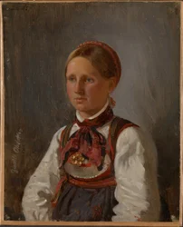 Retrato de Gunild Olsdatter de Tinn