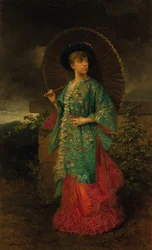 Retrato de Helene de Mecklemburgo-Schwerin 1814-1858, Duquesa de Orleans, 1883.