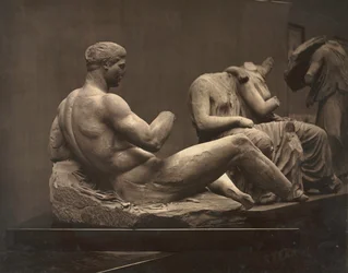 Esculturas do Parthenon, Museu Britânico, c. 1870s.
