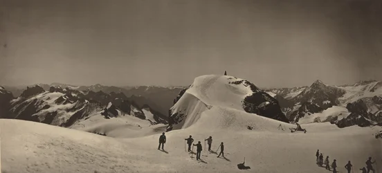 Cume do Monte Titlis, Suíça, 1866 (foto)