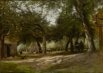 Paisagem com um curral, 1830-1880