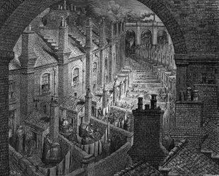 Sobre Londres por via férrea, 1872