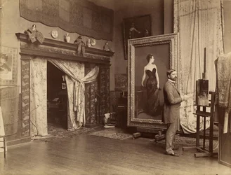John Singer Sargent no atelier