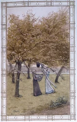 Vida das abelhas: o estábulo de um enxame - desenho de A. Giraudon