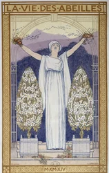 A Vida das Abelhas: Alegoria - Desenho de A. Giraudon