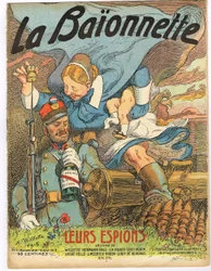 Capa de "La Baionnette", Satirical in Colours
