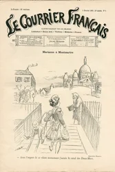 Capa do "Le Courrier francais", número 5, Satirique en N & B