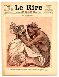 Capa de "The Red Laughter", Satirical en Couleurs
