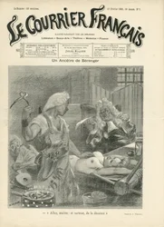 Ilustração de Adolphe dit Willette (1857-1926) para a capa do Le Courrier francais