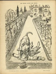 Ilustração de Adolphe dit Willette (1857-1926) em Le Rire, 27/02/09 - Les ceusses que on des chiens - Architecture Urbanisme, Animals - Dog, Pitt-Bull