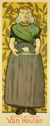 Reprodução de um cartaz publicitário &39;Van Houten Cocoa&39;, 1893