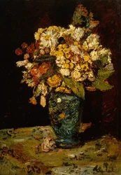 Flores em um vaso azul, 1879-1883.