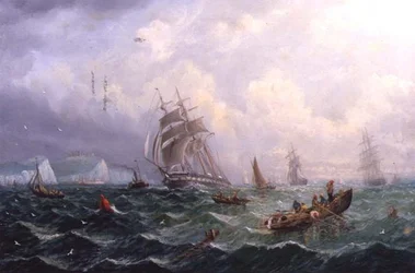 Navegação em Mares de Choppy de Scarborough