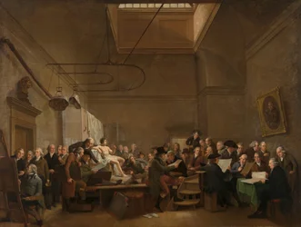 A Galeria de Desenhos da Sociedade Felix Meritis A sala de estar da Sociedade Felix Meritis
