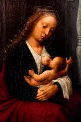 Madona e Menino, pormenor