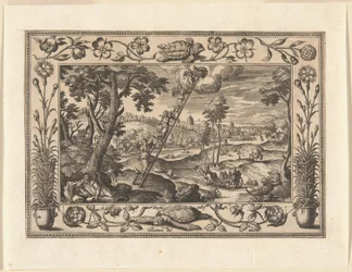 O sonho de Jacob, de Paisagens com cenas do Antigo e do Novo Testamento e cenas de caça