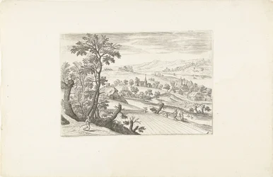 Paisagem com um milharal Paisagens ao redor de Antuérpia (título da série)
