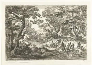 Paisagem com grupo de caça
Paisagens com caçadores (título da série)