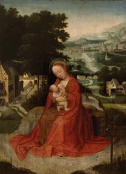 O Repouso na Fuga para o Egito, c.1520-30 (óleo sobre painel)