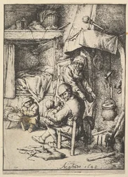 Pai alimentando seu filho, 1610-85.