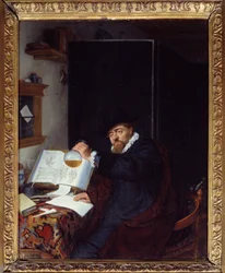 Medicamentos: "A análise da urina" Pintura de Adriaen van Ostade (1610-1685) 1666 Sol. 0,28x0,22 m Paris, Musee du PetiPalais