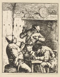 Cantor Standing Between Two Smokers, 1610-85.