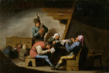 The village singers - les chanteurs de village - Peinture de Adriaen Jansz van Ostade (1610-1685) - Óleo sobre madeira - 21,8x32,2 - Galeria Nacional, Praga